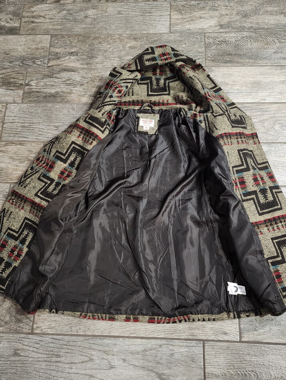Mossimo Aztec Print Hooded Jacket - Picture 3 of 4